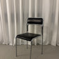 Set of 4 bauhaus chairs in black leather