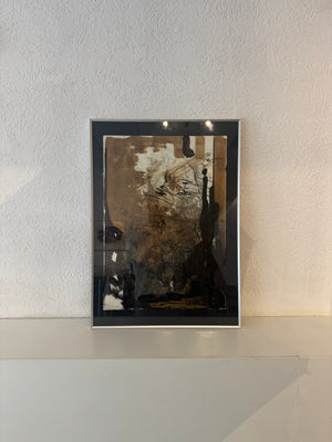 Framed abstract artwork
