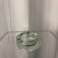 Heavy glass ashtray