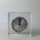 Heavy glass table clock
