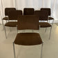 Set of 6 reupholstered bauhaus chairs