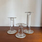 Set of 3 Marc Aurel glass candle holders