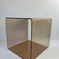 Vintage acrylic glass side table