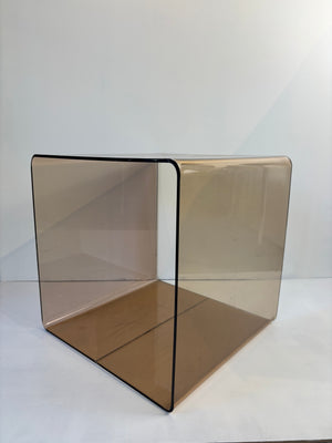 Vintage acrylic glass side table