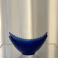 Set of 2 cobalt blue Arc France glass bowls