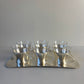 Set of 6 cups with matching tray by WMF