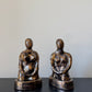Male & female sculpture bookends