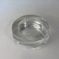 Heavy glass ashtray round