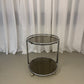 Smoked glass serving trolley