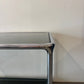 Smoked glass serving trolley