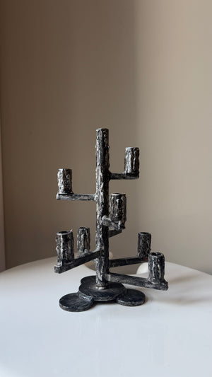 Brutalist candle holder