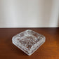 Crystal glass ashtray
