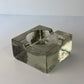 Heavy glass ashtray