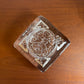 Crystal glass ashtray