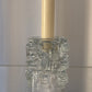 Glass geometric candle holder