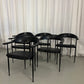 Set of 6 P40 chairs by Giancarlo Vegni and Gianfranco Gualtierotti