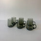 Set of 6 vintage glass cups