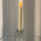 Glass geometric candle holder