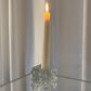 Glass geometric candle holder