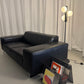 Two seat leather sofa