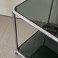 Smoked glass serving trolley