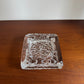 Crystal glass ashtray