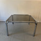 Smoked glass coffee table