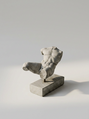 Male torso sculpture
