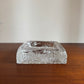 Crystal glass ashtray