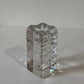 Heavy glass candle holder