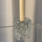 Glass geometric candle holder