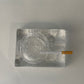 Heavy glass ashtray