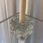 Glass geometric candle holder