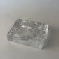 Heavy glass ashtray
