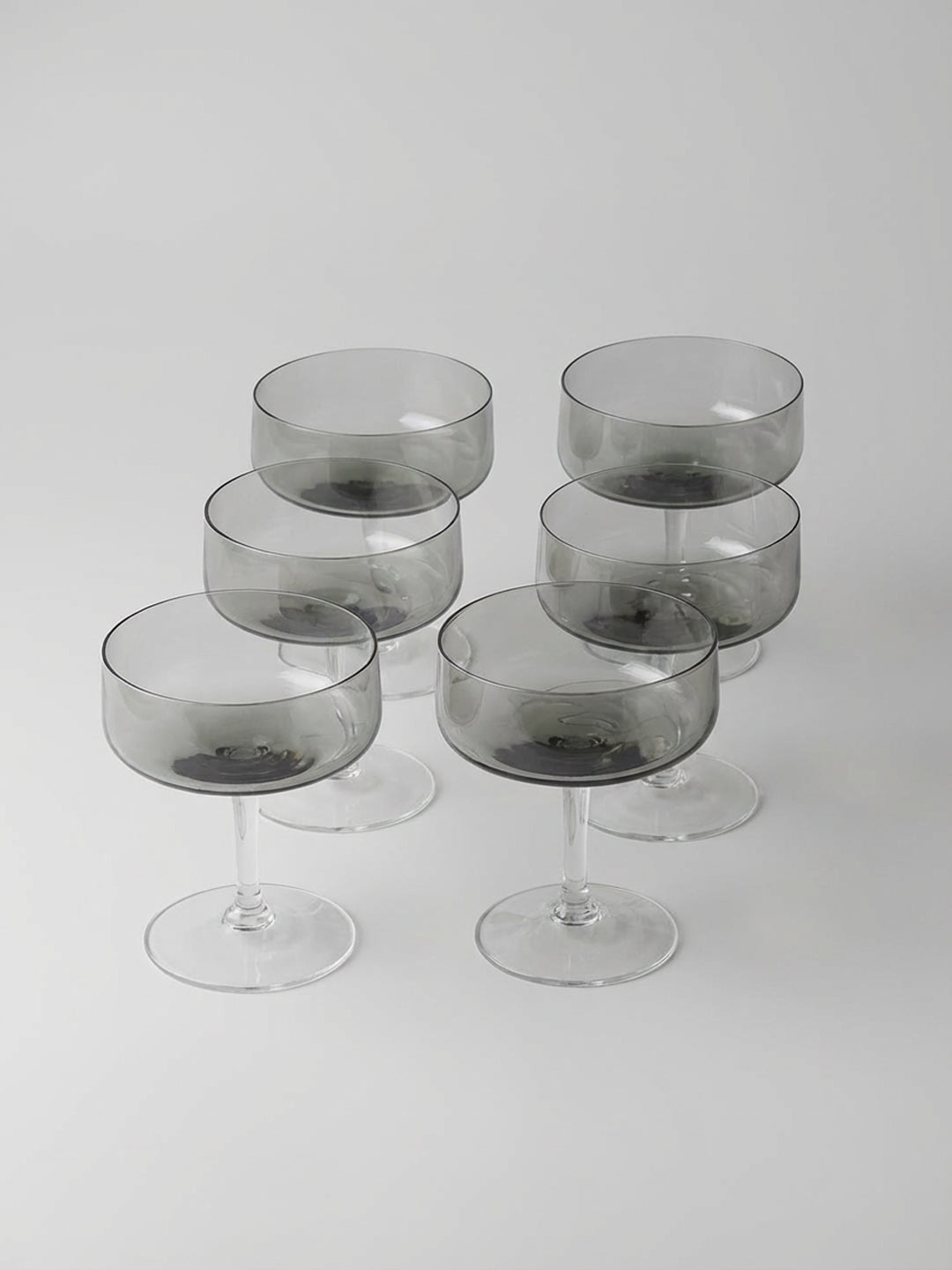 Set of 6 Martini Glasses