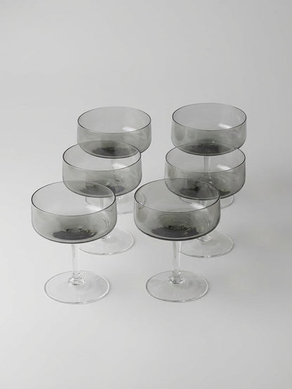 Set of 6 Martini Glasses