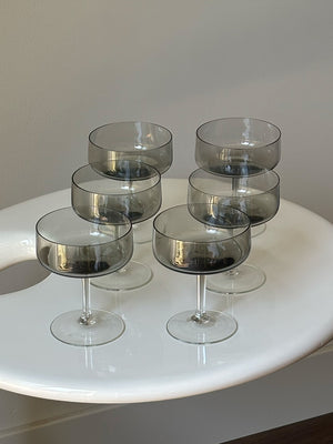 Set of 6 Martini Glasses