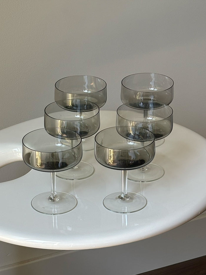 Set of 6 Martini Glasses