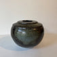 Green ceramic decorative vase