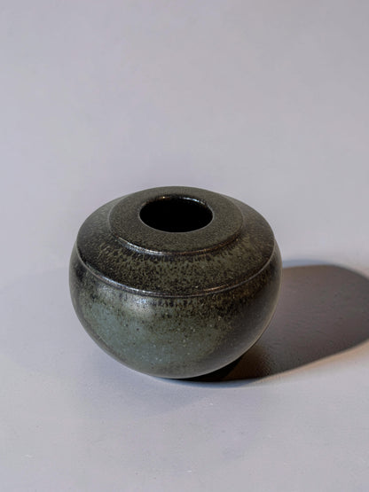 Green ceramic decorative vase