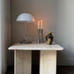 Travertine coffee table