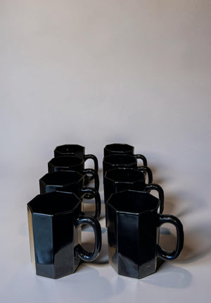 Set of 8 Arcoroc Octime tea/coffee mugs