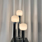 Chrome tube Spage Age lamp by Sölken Leuchten