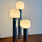 Chrome tube Spage Age lamp by Sölken Leuchten