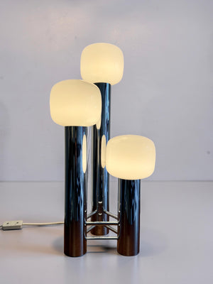 Chrome tube Spage Age lamp by Sölken Leuchten