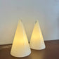 Set of 2 "Teepee" glass table lamps by SCE