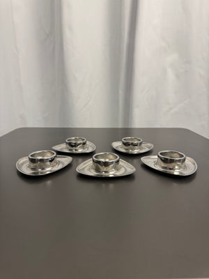 Set of 5 egg cups by Alessi