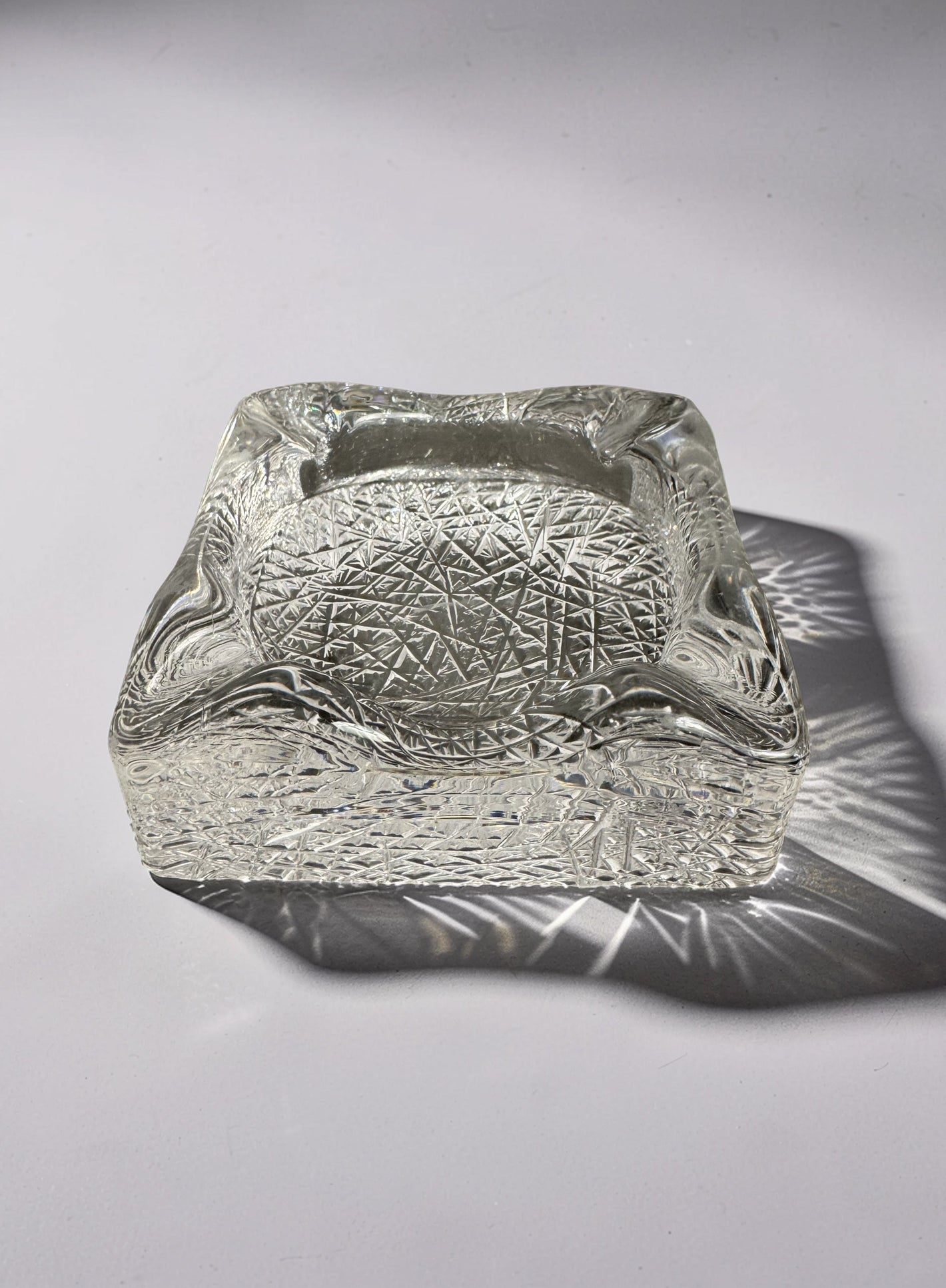 Crystal ashtray by Royal Leerdam