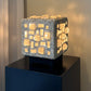 Brutalist Glass in Concrete Table Lamp