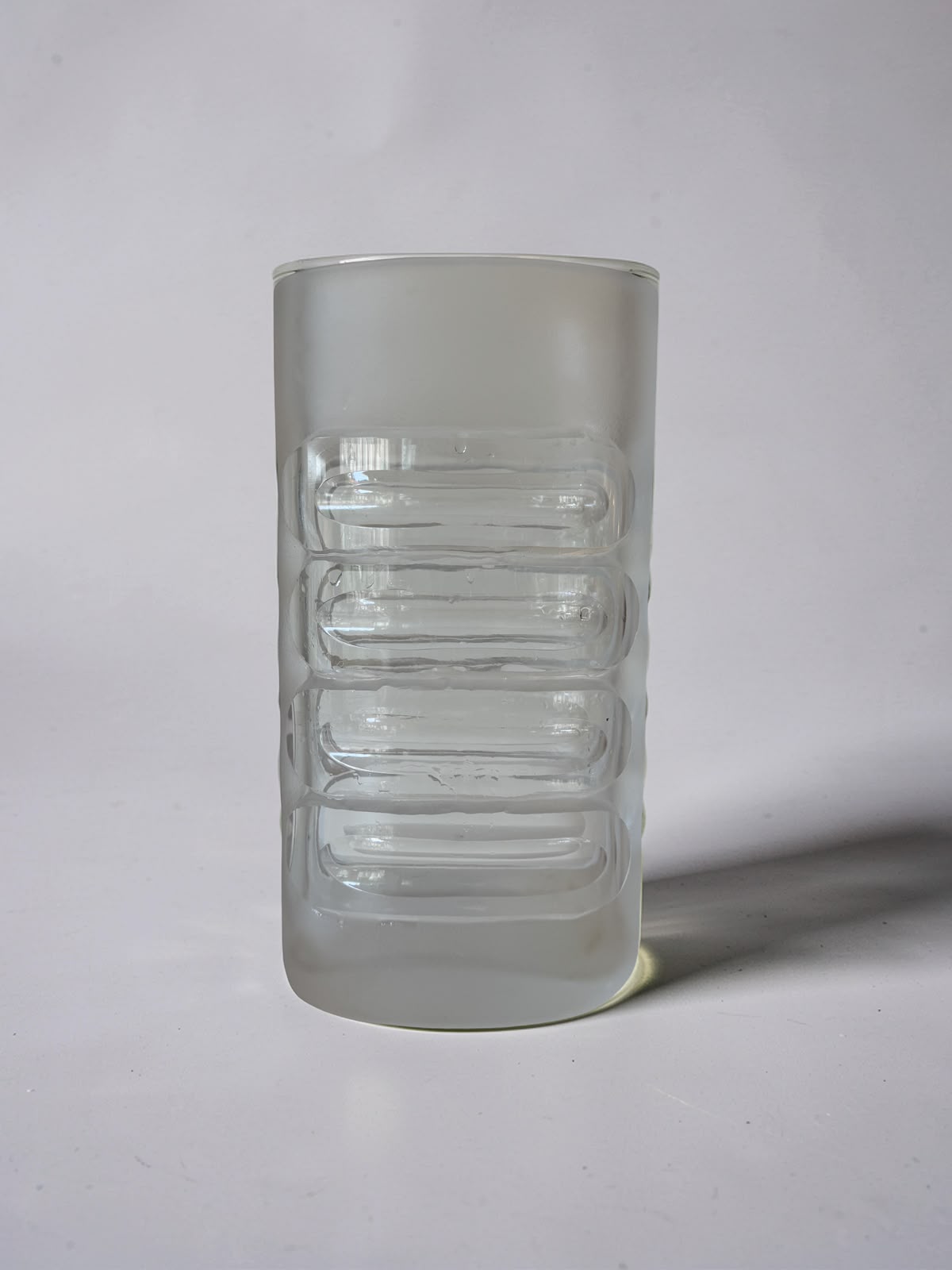 Heavy glass vase